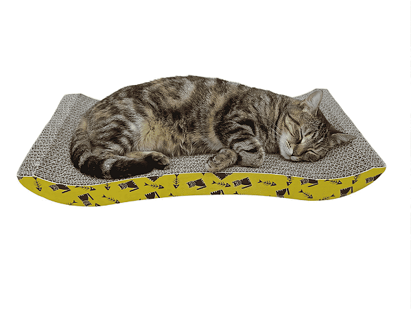 Arranhador em W 43 x 21cm com Catnip