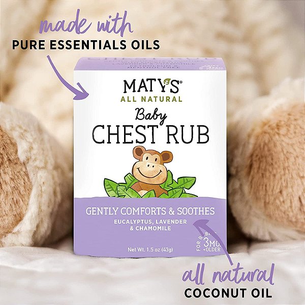 Baby Chest Rub - Pomada Natural Calmante Maty's All Natural (43gr)