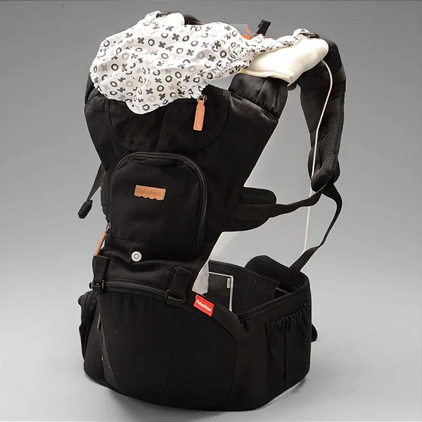 Canguru Ergonômico Hipseat Preto - Fisher Price