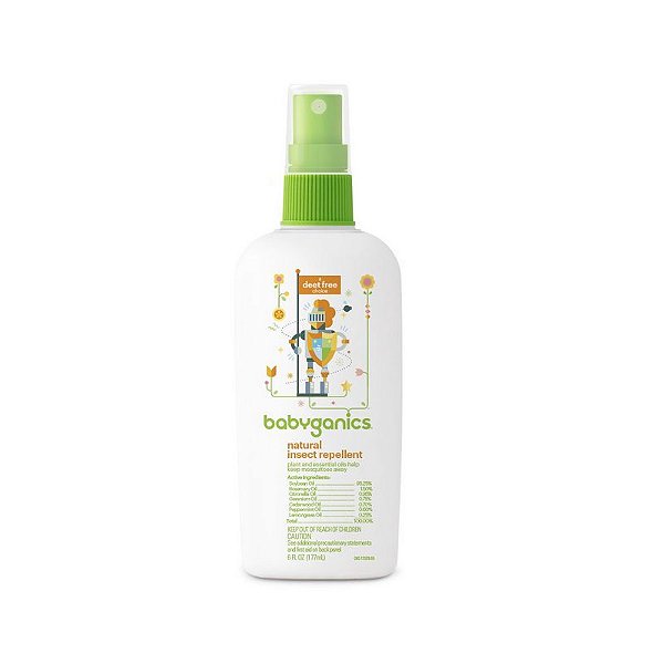Repelente Infantil Orgânico Spray Babyganics - 177ml
