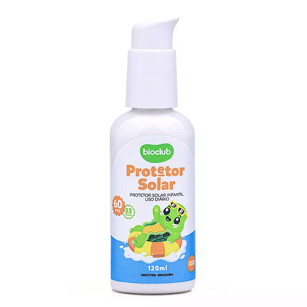 Protetor Solar Natual FPS 60 Solzinho - Bioclub 120ml