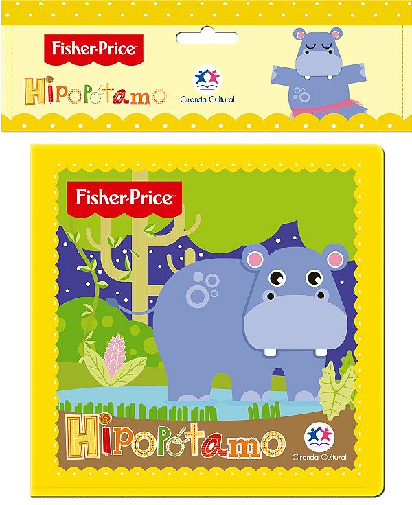 Livro de banho Hipopótamo - Fisher Price