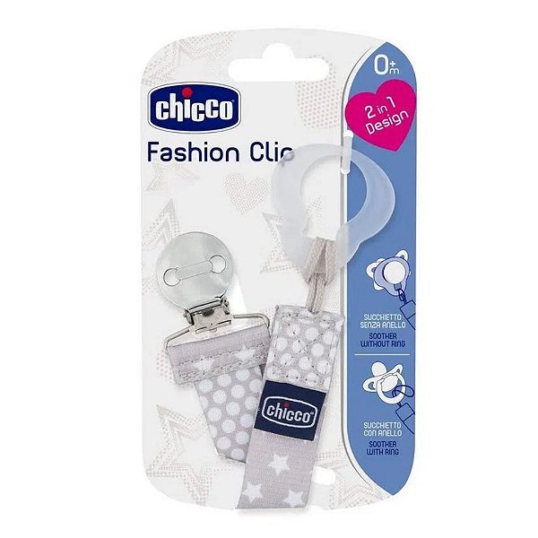 Prendedor de chupeta Fashion Clip Neutro - Chicco