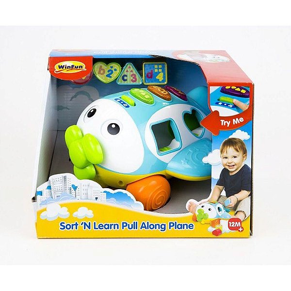 Avião de atividades com Luzes e Sons - Winfun