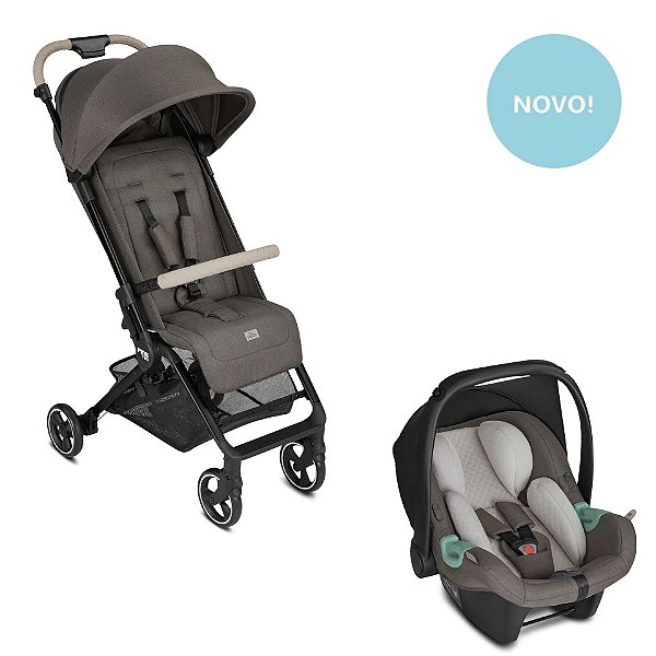 Travel System Carrinho Ping Two Herb (Carrinho + Bebê Conforto + Conector + Adaptadores) - ABC Design