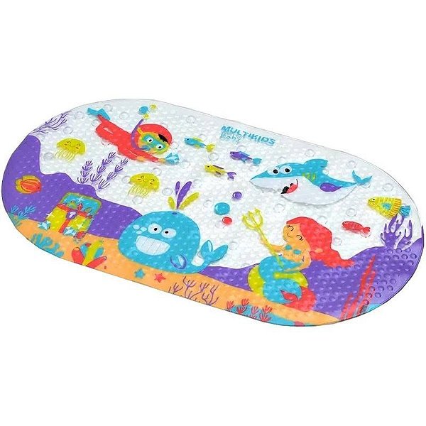 Tapete para banho Safe Bath Fundo do Mar - Multikids