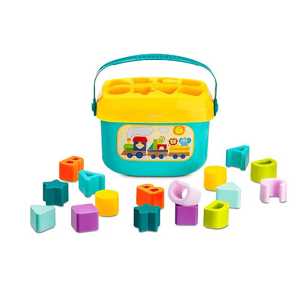 Maleta Meus Primeiros Blocos 16 peças Multikids Baby