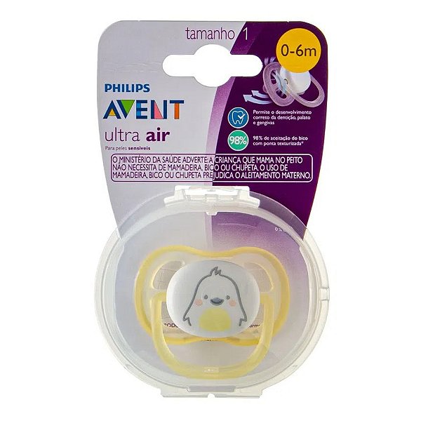 CHUPETA ULTRA AIR PINGUIM 0-6 MESES - AVENT