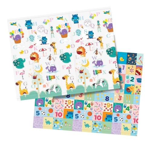 Tapete Dobrável ABC Dupla Face -  Marcus & Marcus PRONTA ENTREGA