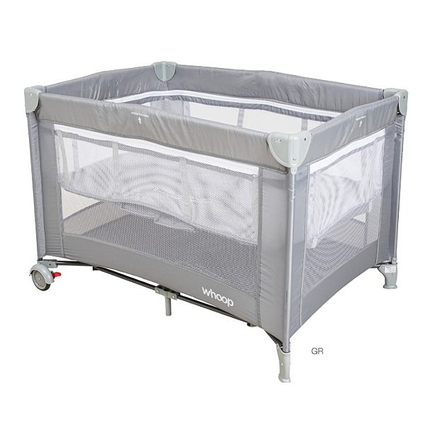 Berço desmontável Bliss Cinza até 20kg - Kiddo