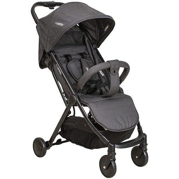 Carrinho compacto Road Melange Preto - Kiddo