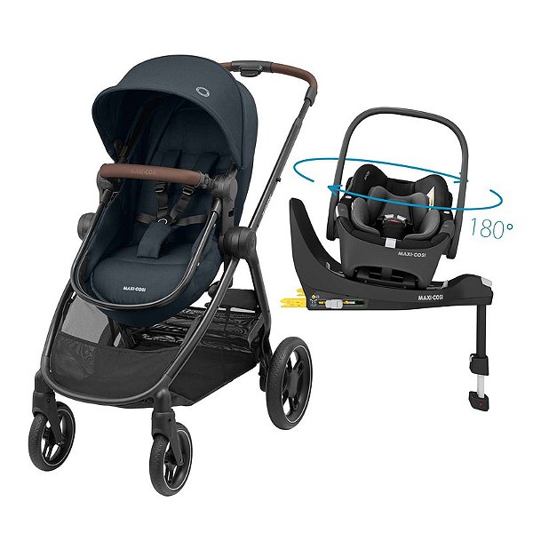 Carrinho Anna³ TRIO ISOFIX 360 Essential Graphite - Maxi Cosi