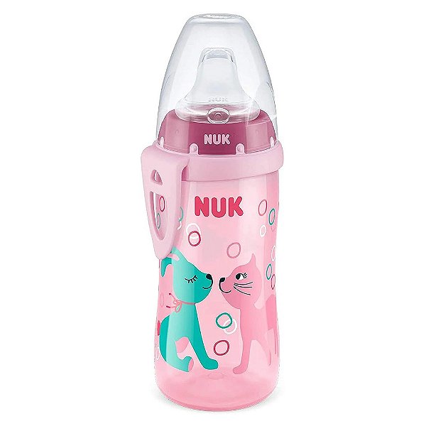 Copo Antivazamento Active Cup 300ml Rosa menina - Nuk