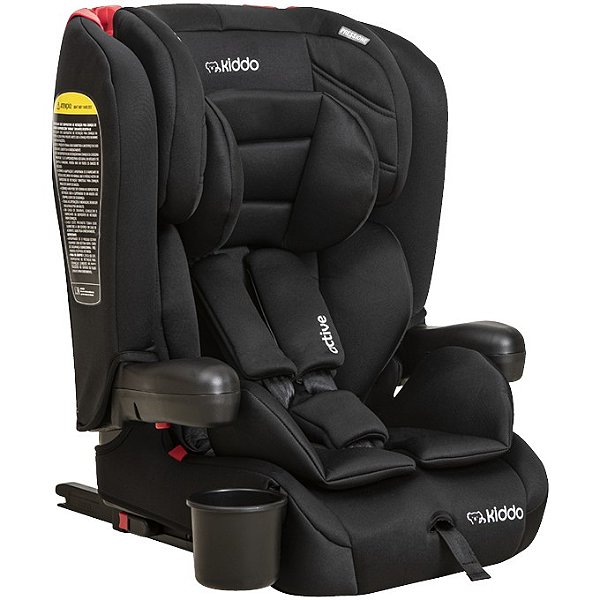 Cadeira Active 9-36kg Preta  com Isofix - Kiddo