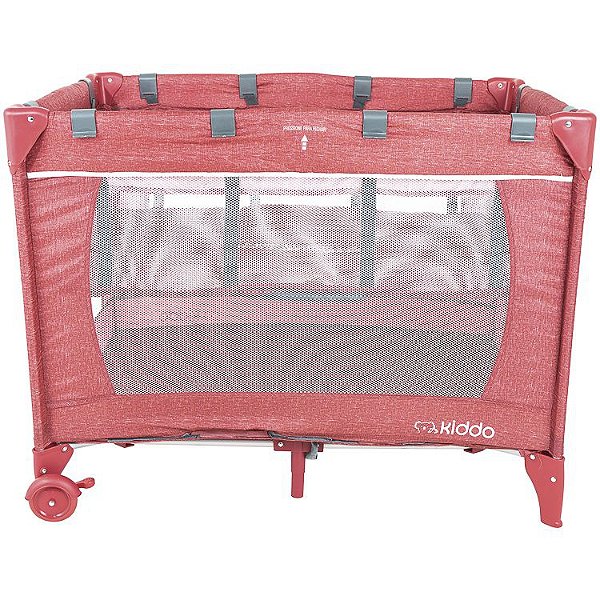 Berço Relax Melange Vermelho até 17kg - Kiddo