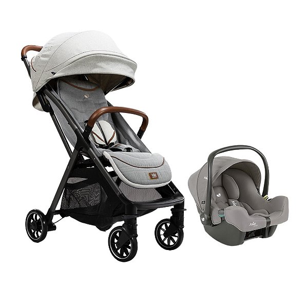 Kit Carrinho Parcel Oyster e Bebê conforto I-Snug - Joie