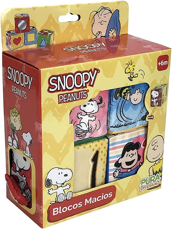 Blocos Macios Snoopy Pura Diversão YesToys