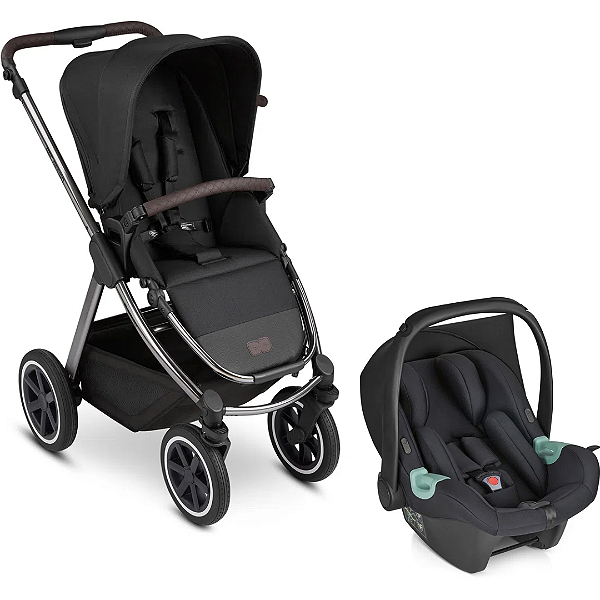 Carrinho Samba Duo + Bebê conforto Tulip (Dolphin / Black) - ABC Design