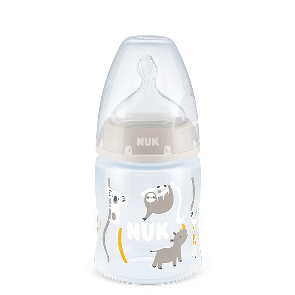Mamadeira Anticólica Controle Temperatura 150ml NUK - Branca