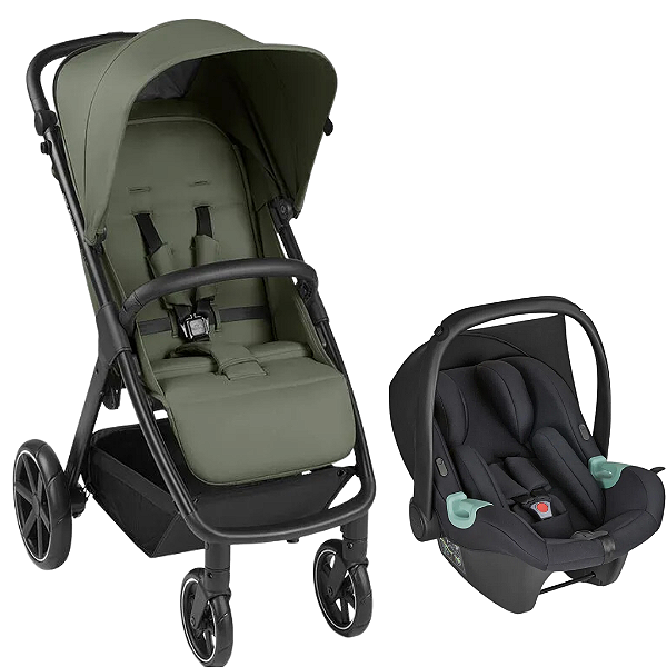 Kit Travel System Carrinho AVUS Olive com Bebê conforto Tulip - ABC Design