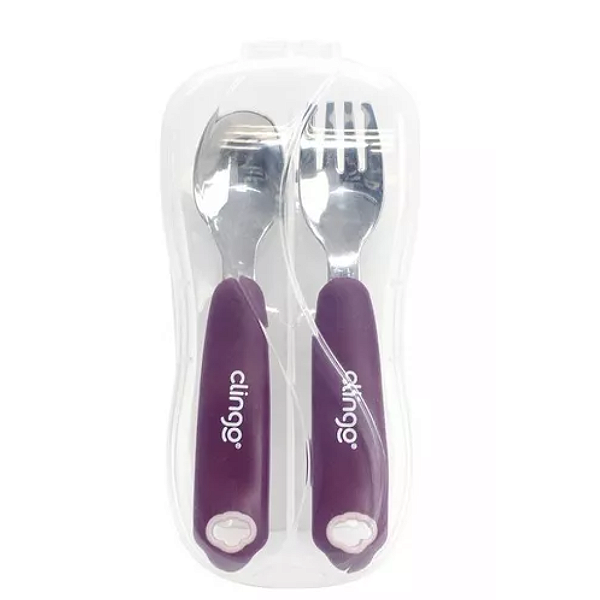 Talheres Metal Com Estojo Colors Rosa - Clingo