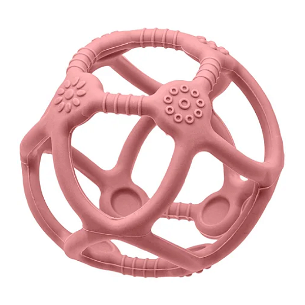 Mordedor Bola em Silicone Flexível Rosa - Buba