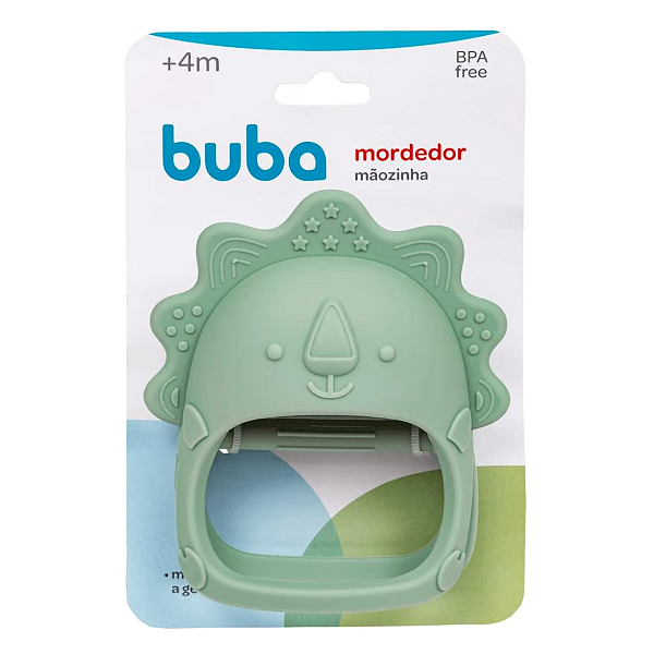 Mordedor Mãozinha em Silicone Verde - BUBA