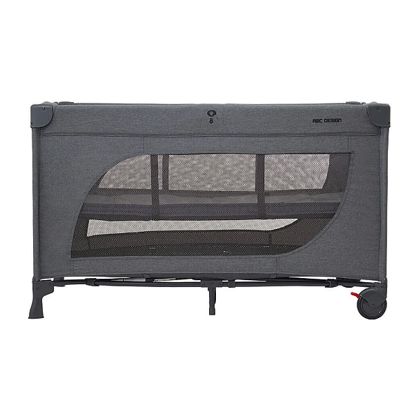 Berço Desmontável Moonlight 2 Woven Black - ABC Design