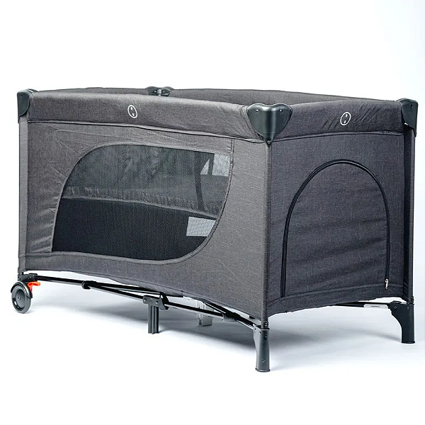 Berço Desmontável Moonlight 2 Woven Black - ABC Design
