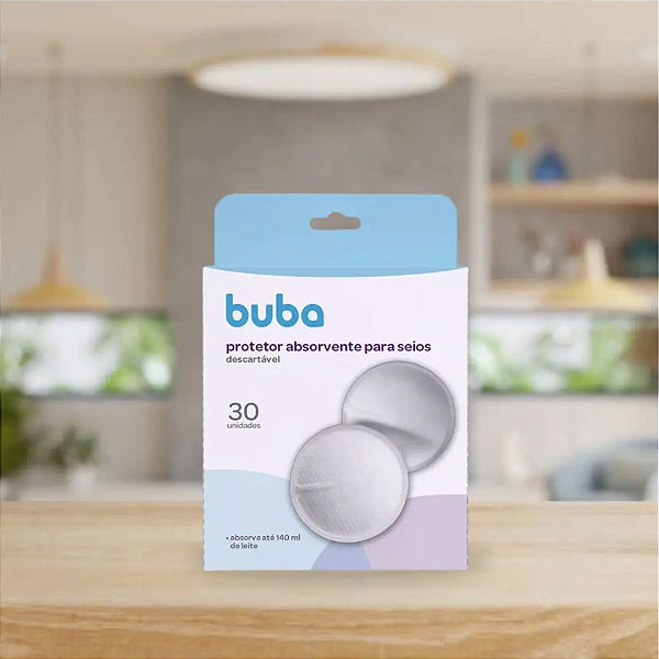 Protetor Absorvente Descartável para Seios com 30 Unidades - Buba