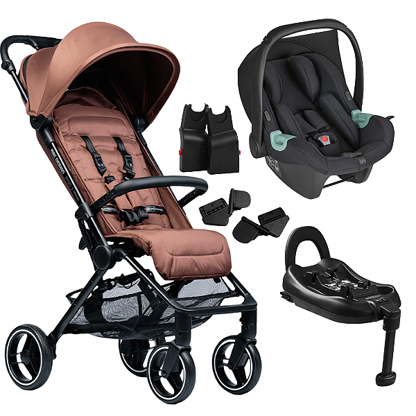 Trio Carrinho Ping Two Trekking Umbro + Bebê conforto Tulip + Base Isofix - ABC Design