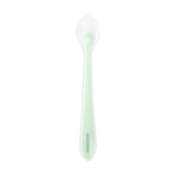 Colher de silicone com estojo Mint Verde - Kikkaboo