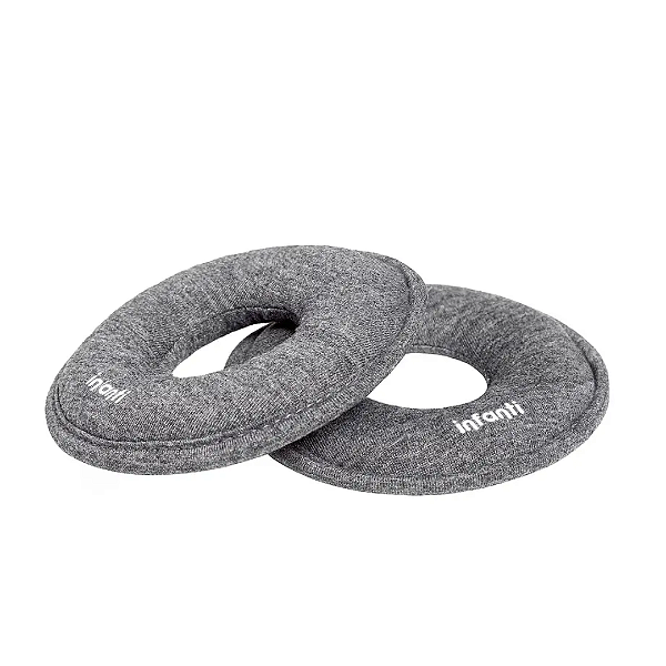 Conjunto 2 rosquinhas para seios Serena cinza escuro - Infanti