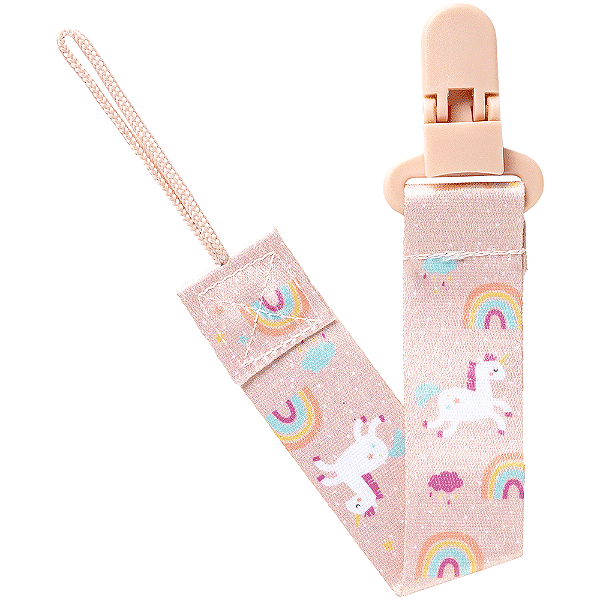 Prendedor De Chupeta Magic Unicórnio Rosa - Buba