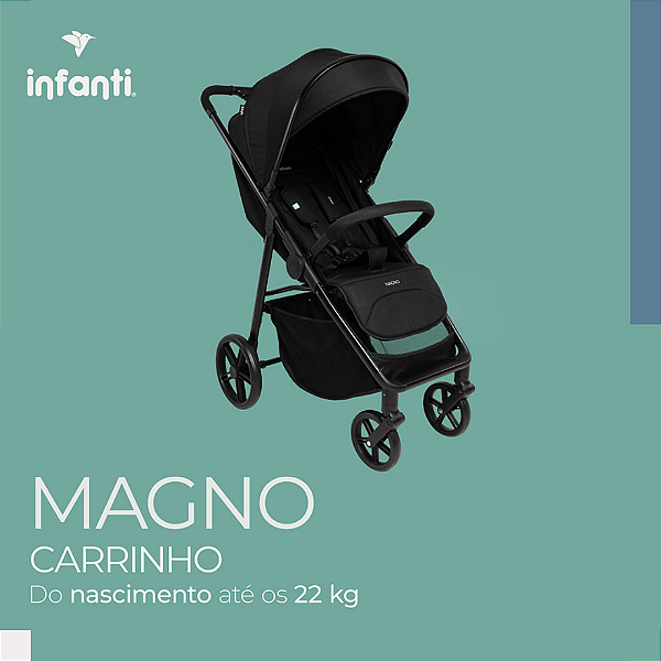 Carrinho de bebê Magno Preto - Infanti
