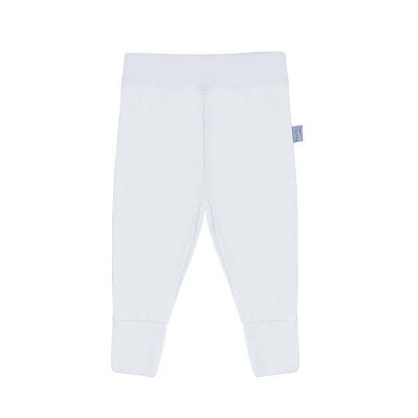 Calça com pé Reversível Suedine Prime Cortton Branco - Piu Piu