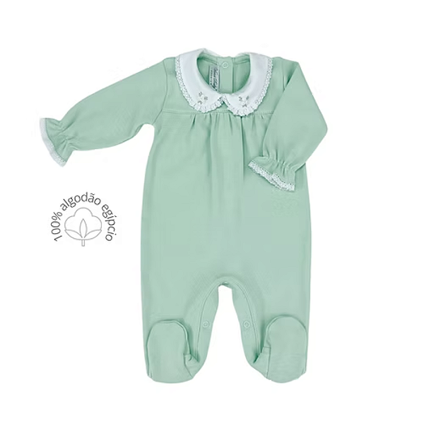 Macacão Isa Verde Algodão Egípcio - Verive