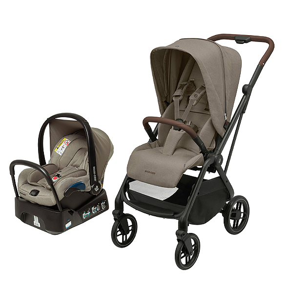 Carrinho Leona² Travel System Twillic Truffle - Maxi Cosi