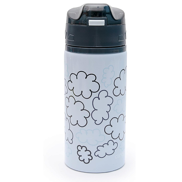 Garrafa em Alumínio Infantil Azul Nuvens - Clingo