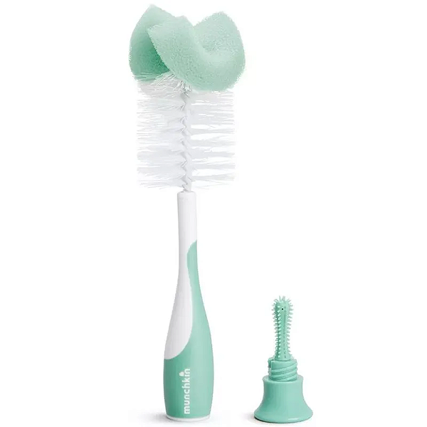 Escova Para Mamadeira Verde com Esponja - Munchkin