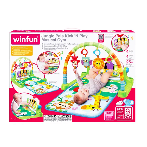 Tapete de Atividades Com Teclado - Amigos da Selva - Winfun