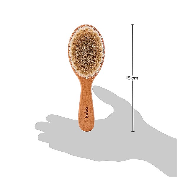 Escova de Cabelo de Madeira de Cerdas Naturais - Buba