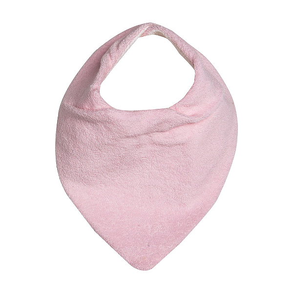 Babador Bandana Atoalhado Com Forro Impermeável Karinho Rosa - Papi