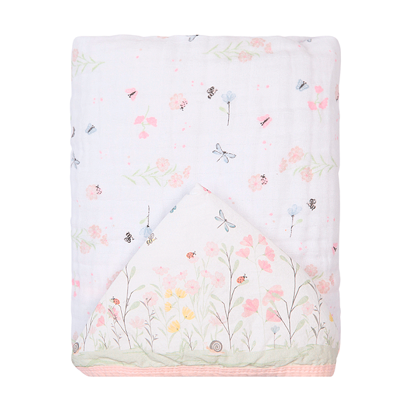 Toalha De Banho Soft Papi com Capuz Flores do Jardim 90Cm X 80Cm - Papi