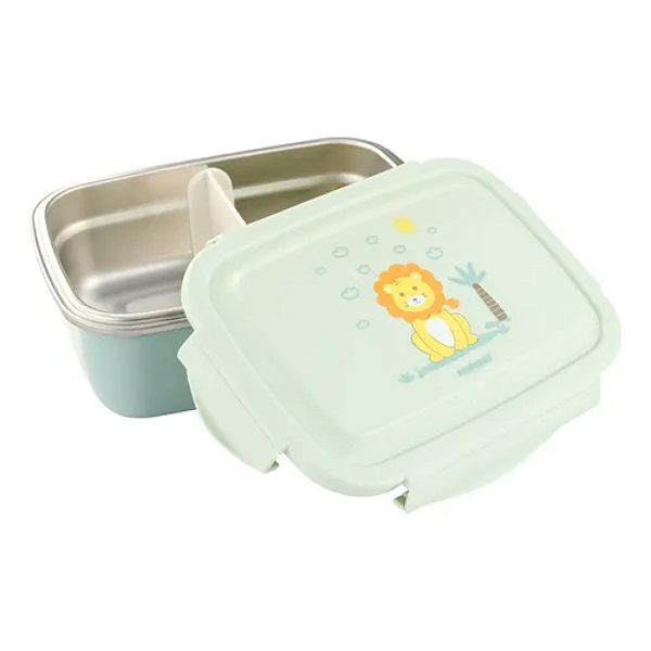 Lancheira Bentô Box Leão Verde 550ml - Pimpolho