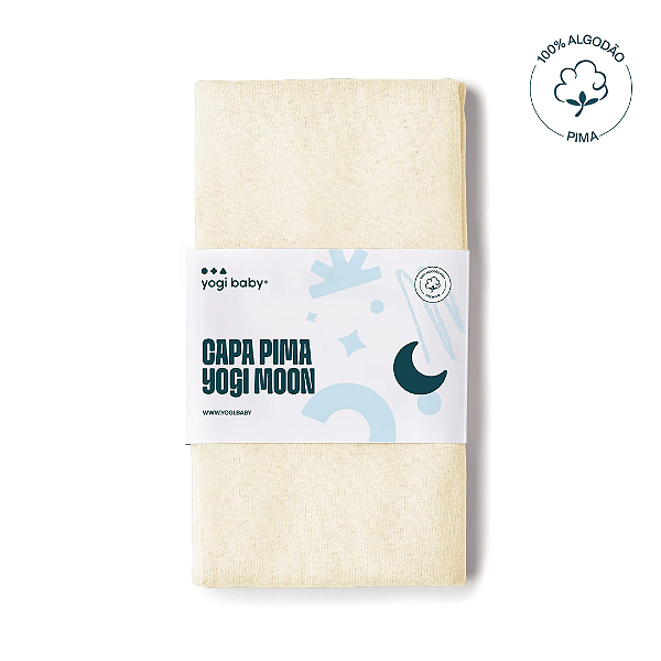 Capa da almofada de amamentação Moon Pima Vanilla - Yogi Baby