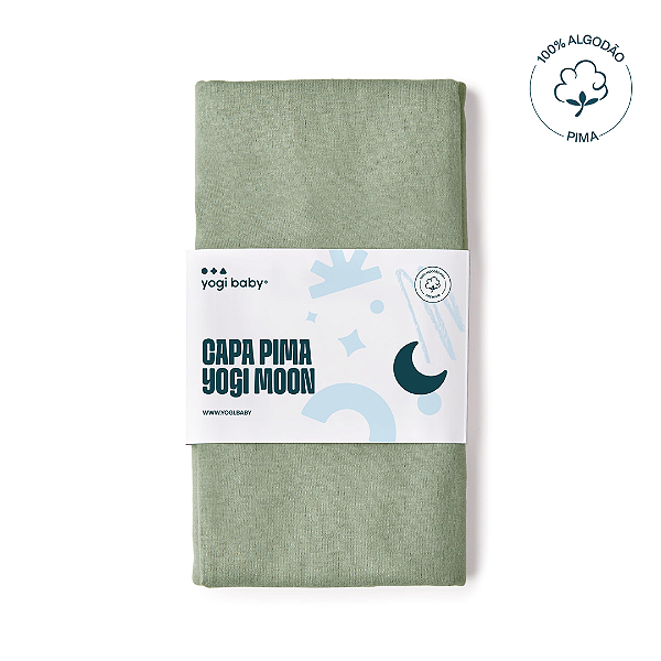 Capa da almofada de amamentação Moon Pima Botânico - Yogi Baby