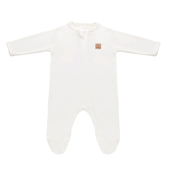 Macacão Longo de Suedine Prime Cotton Marfim - Piu Piu