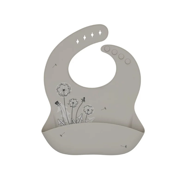 Babador de Silicone Platinum Flora Sand - Kikkaboo