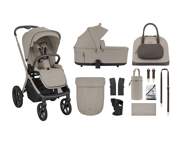 Carrinho de bebê GOYA PLATINUM CHAMPAGNE - Kikkaboo